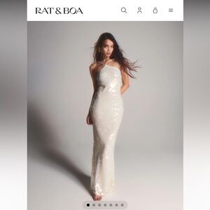 Rat & Boa Ivory Sequin Bridal Gown
